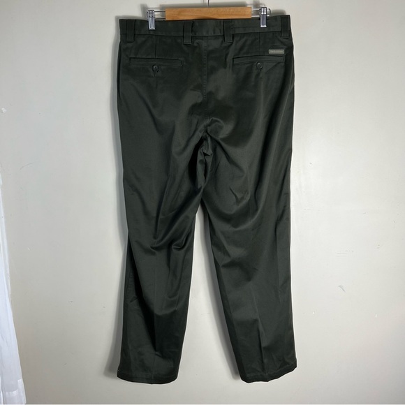 Parry Ellis Cotton Men’s Dark Green Trouser Pant Chino Casual Dressy Size 36/32 - Picture 2 of 10
